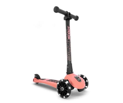 Hulajnoga dla dzieci Scoot & Ride Highwaykick 3 LED Hulajnoga Balansowa 3+ Peach